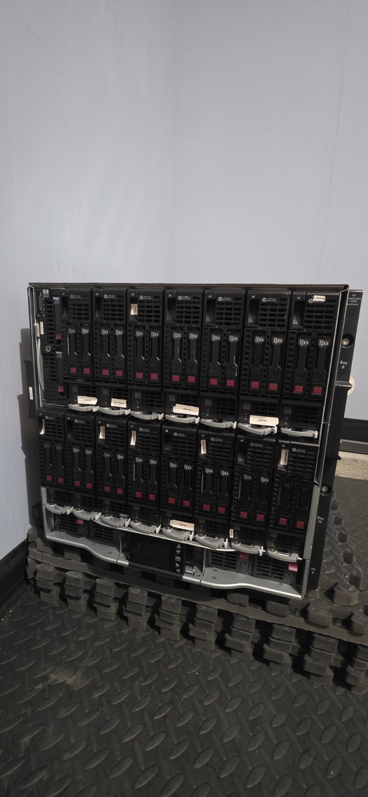16 x HP ProLiant BL465c GEN8 Blade Servers 32 x Opteron 6278 fully populated