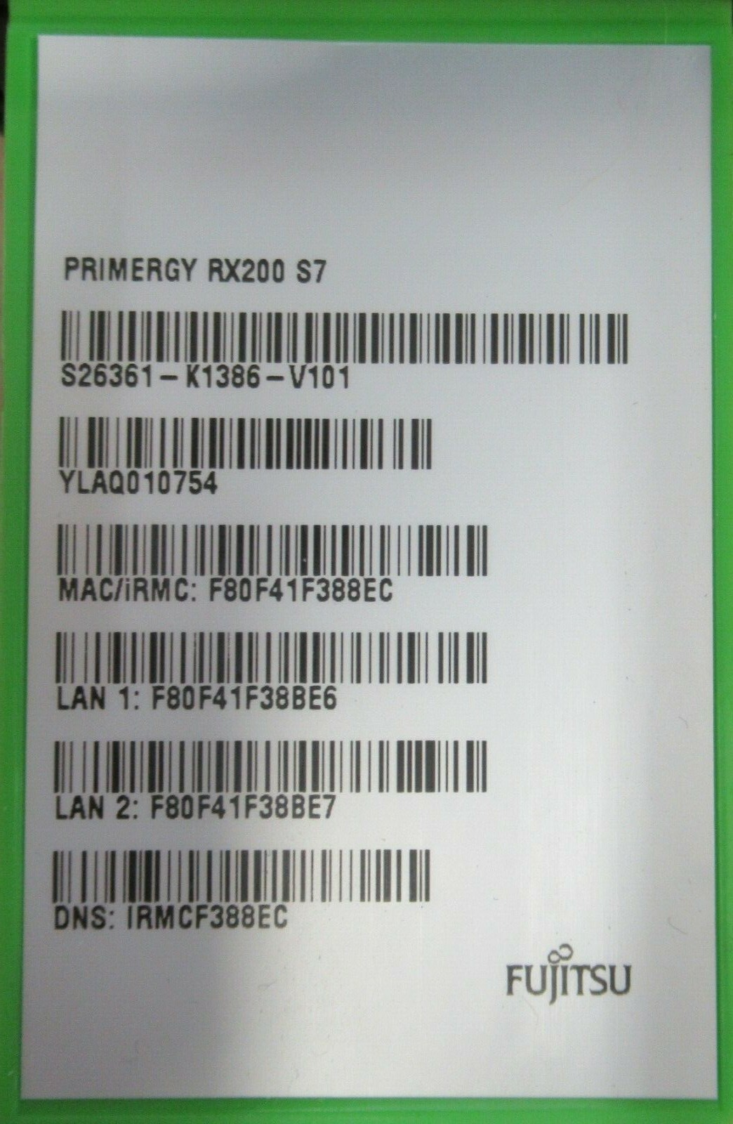 Fujitsu Primergy RX200 S7 2x E5-2620 2GHz 96GB Ram 2 1U Rack Rackmount Server