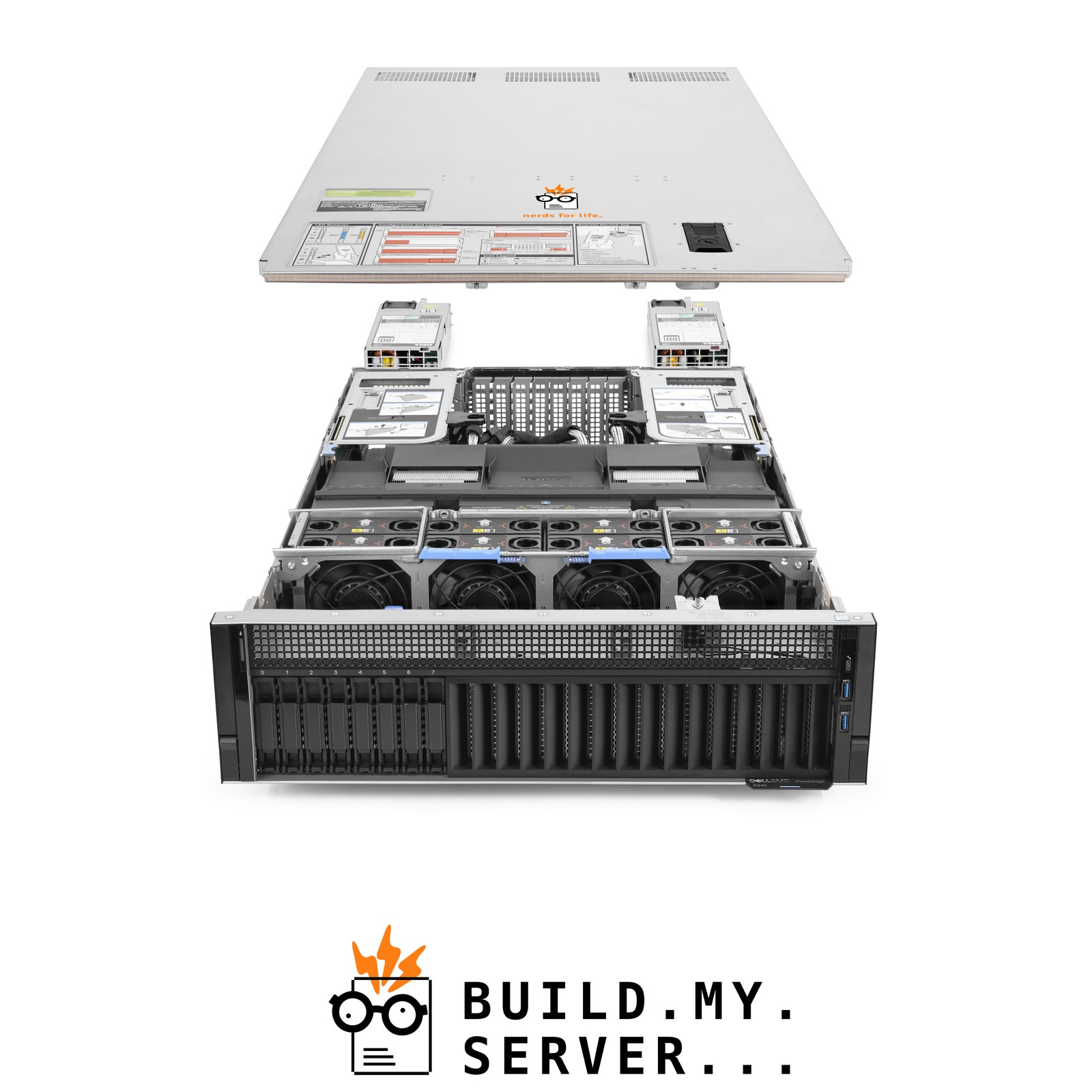 Dell PowerEdge R940 8-Bay SFF Server 2.10Ghz 96-Core 512GB RAM + 8x Caddies