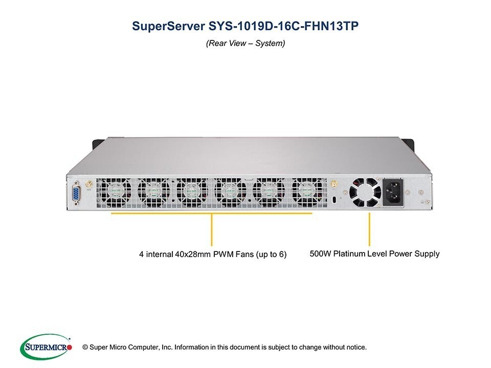 Supermicro SYS-1019D-16C-FHN13TP Server with 16-Core CPU NEW IN STOCK 5 Year Wty