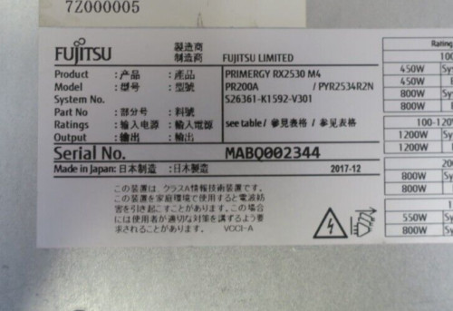 Fujitsu Primergy RX2530 M4 Eight-Core Silver 4110 32GB RAM 4x 2.5″ Bay 1U Server