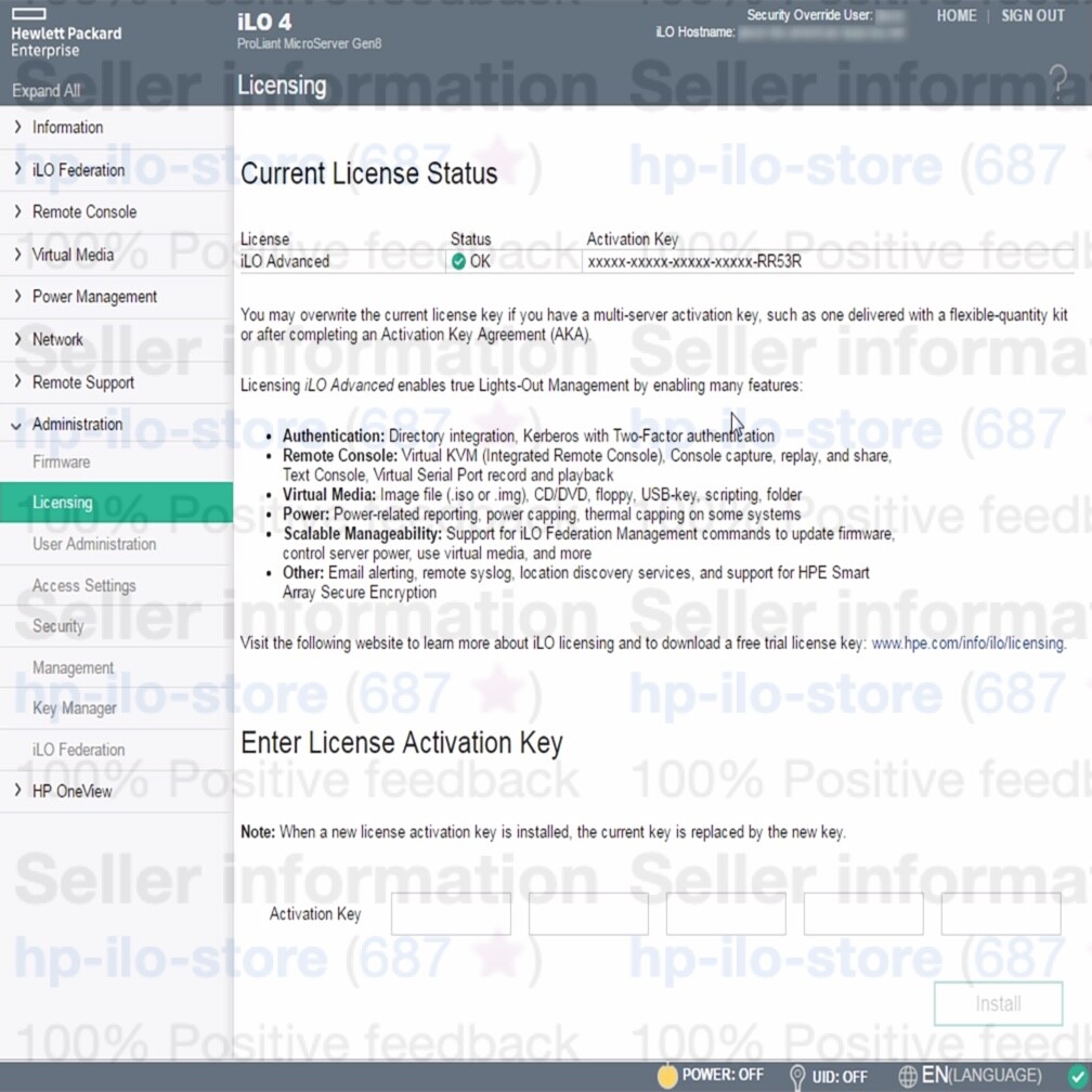 HPE iLO Advanced License DL385p Gen8 iLO4 Server Lifetime Key FAST EMAIL ⚡️ 🎁