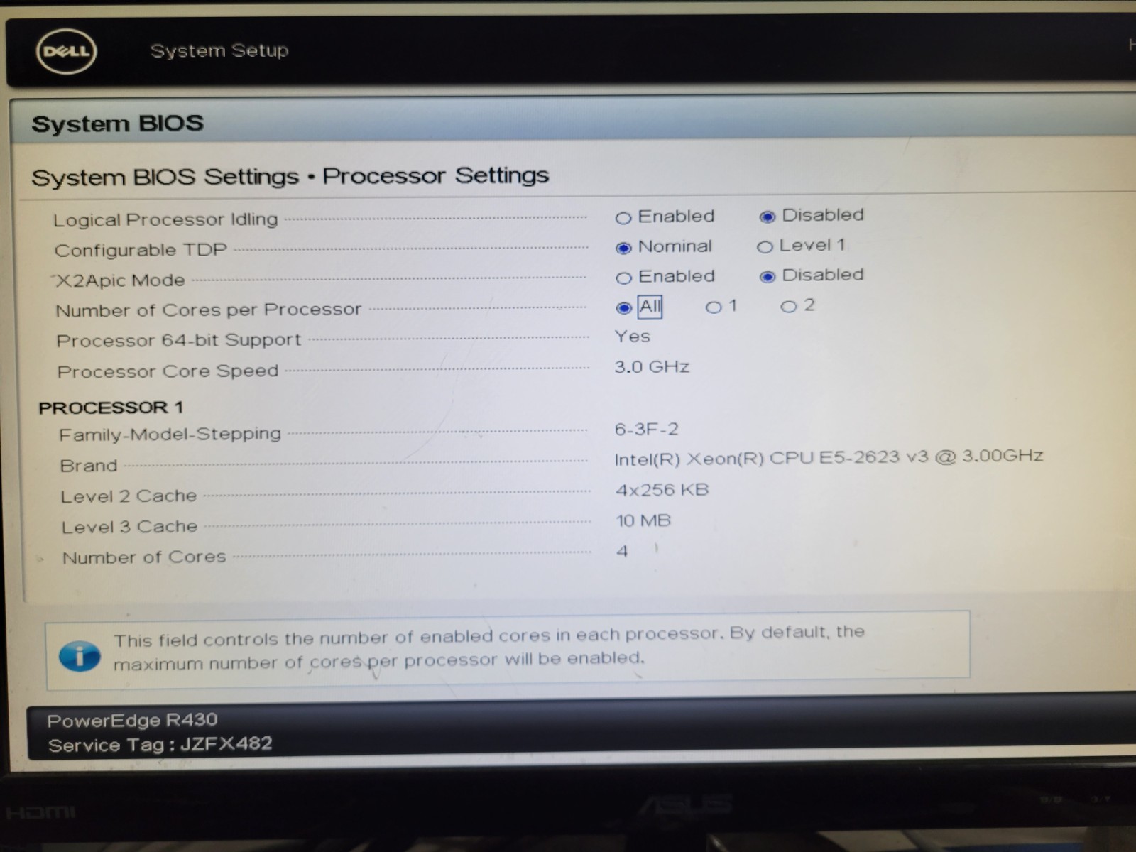 Dell Poweredge R430 Single Xeon E5-2623v3 3.0GHz 28GB RAM *No OS/HDD* | C719DS