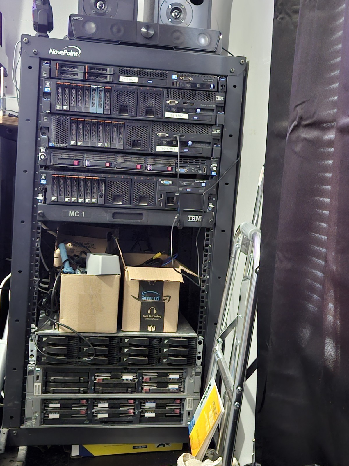 Rack Of IBM Servers