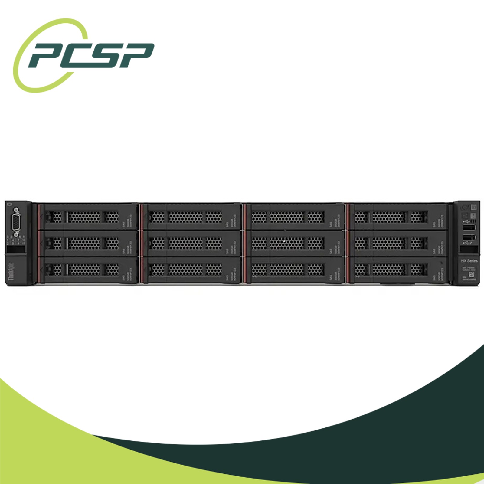 Lenovo HX5521 LFF 2x Silver 4114 64GB DDR4 1x R930 6x Trays 6x 1TB 6GB/S HDD