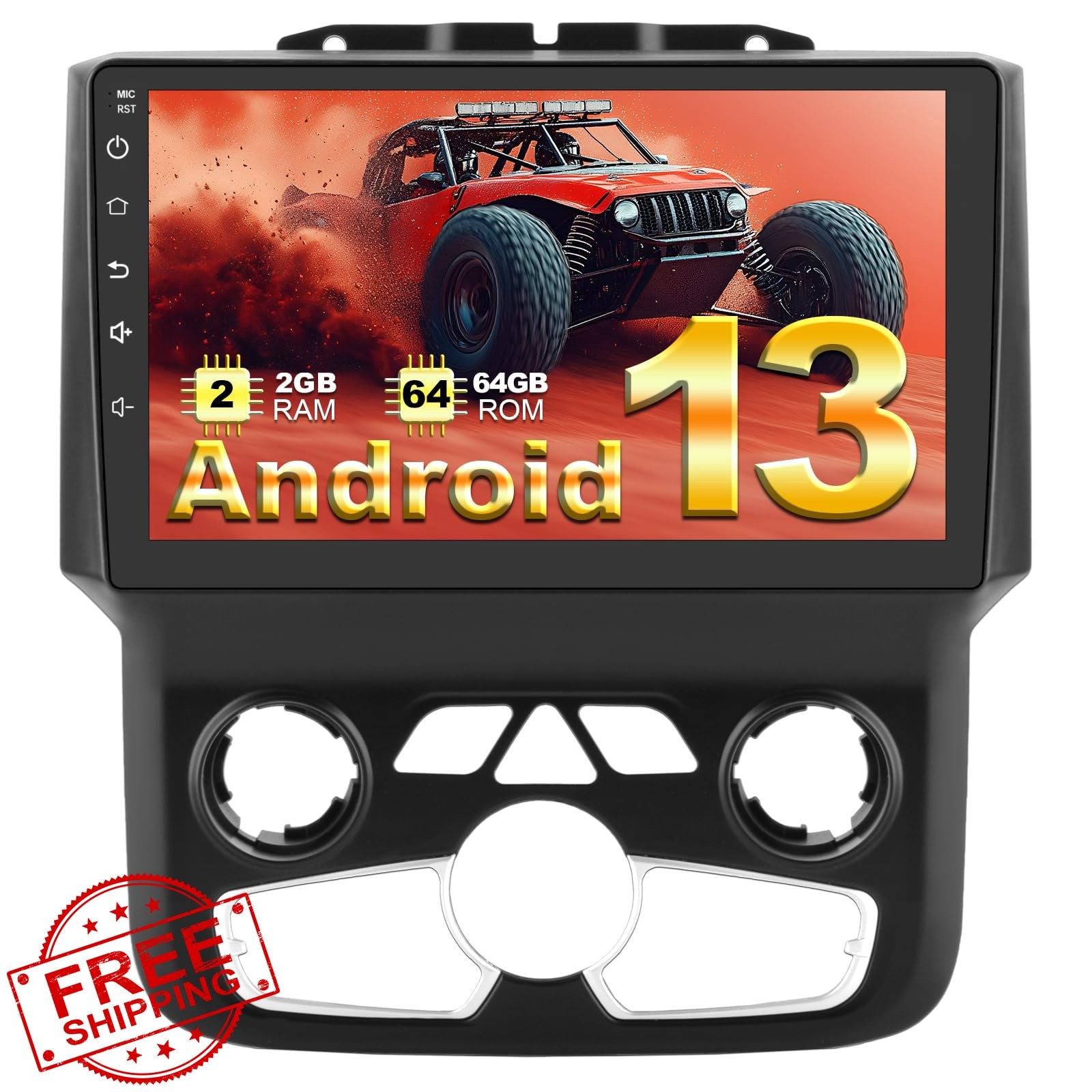 AWESAFE Ram 1500 Stereo for AUTO AC