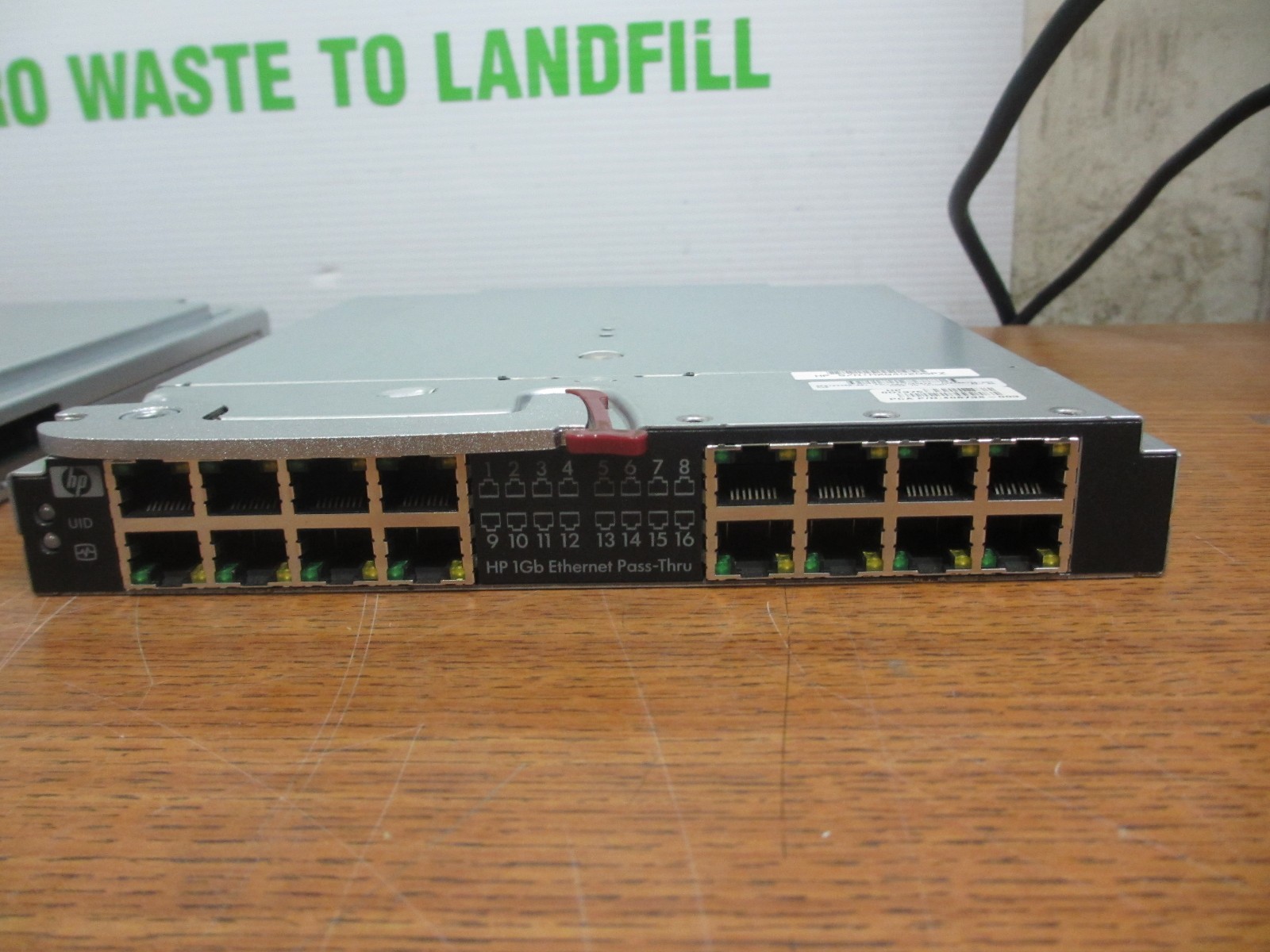 Lot of 2 HP HSTNS-BC04-N 1Gb Ethernet Pass Thru Module for Blade System