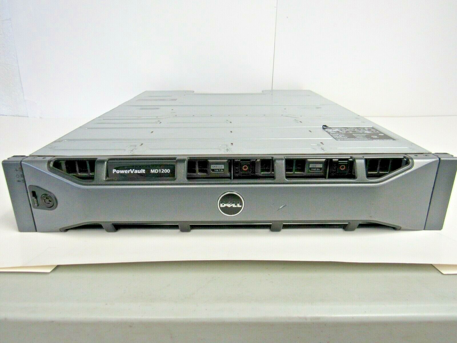 Dell PowerVault MD1200 w/ 11x 1TB 3.5″ HDD 2x 600W PSU 2x SAS-2 RAID Modules WH1