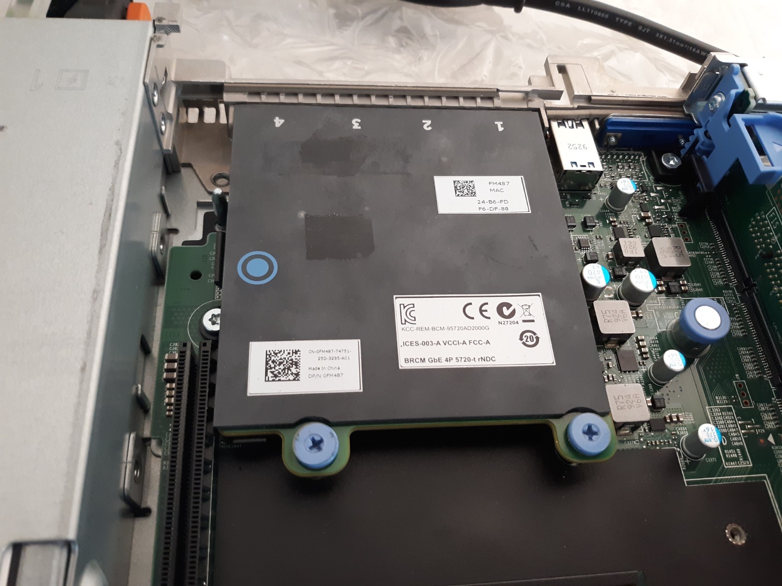 Dell EMC PowerEdge R640 4-Bay Server NO CPU RAM HDD w/ 2x PSU+SF Card+Perc+Cords