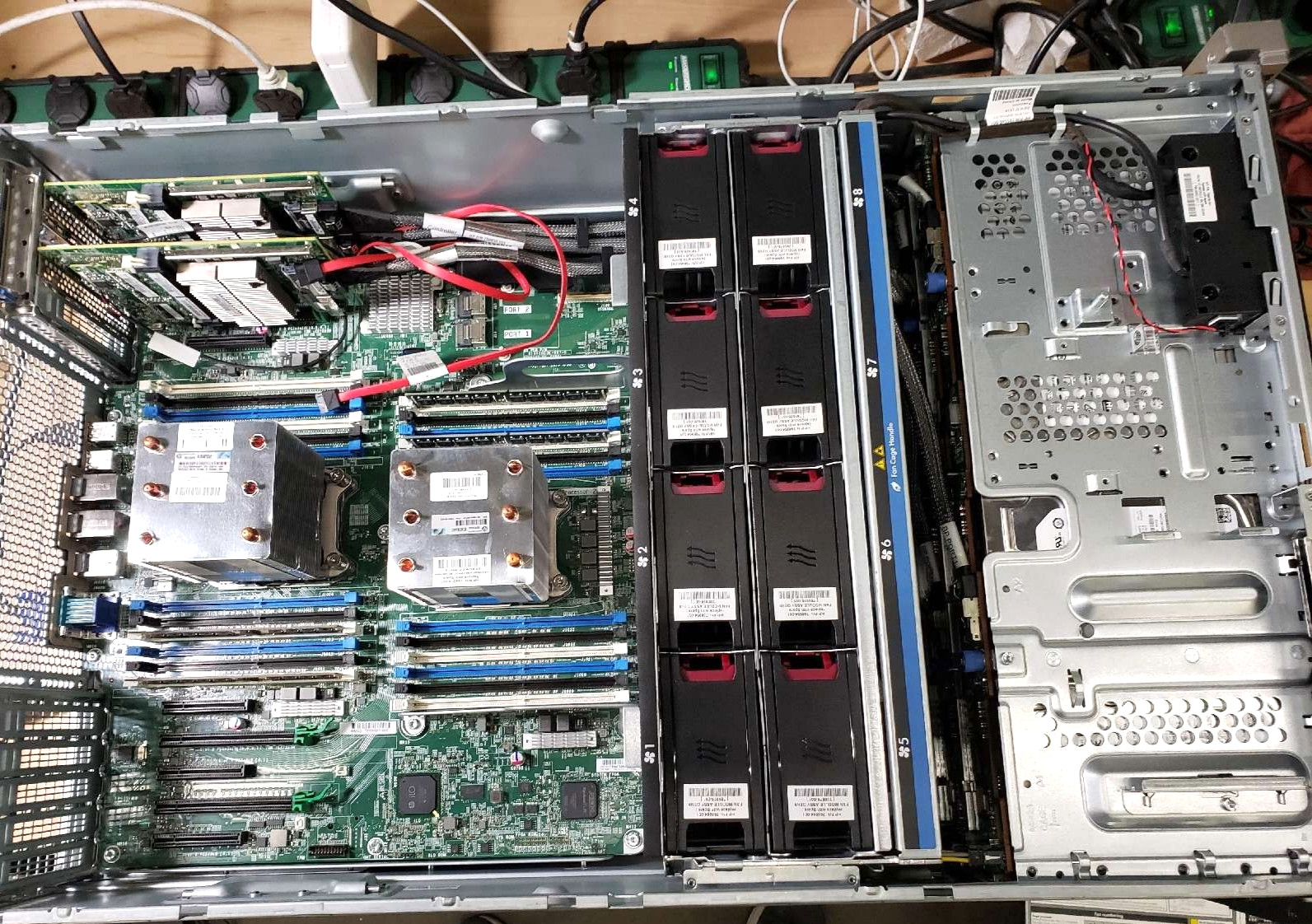HP ProLiant ML350 Gen9 Server 2x Intel Xeon E5-2630 v3 P/N: TPS-F015 32GB RAM