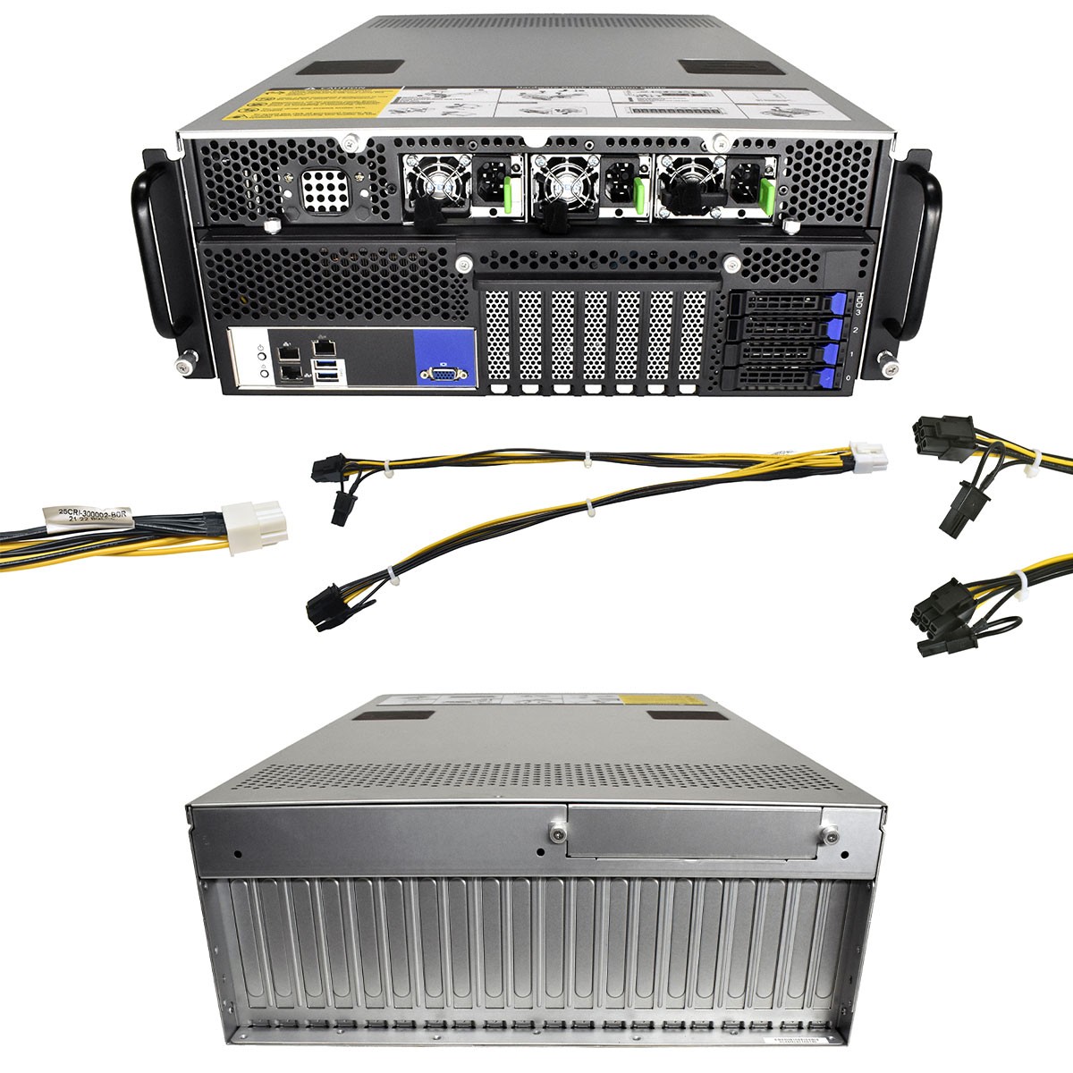 Gigabyte G431-MM1 Server AMD EPYC 7352 CPU 0GB PC4 RAM 10x Y-Power Cable Grap…