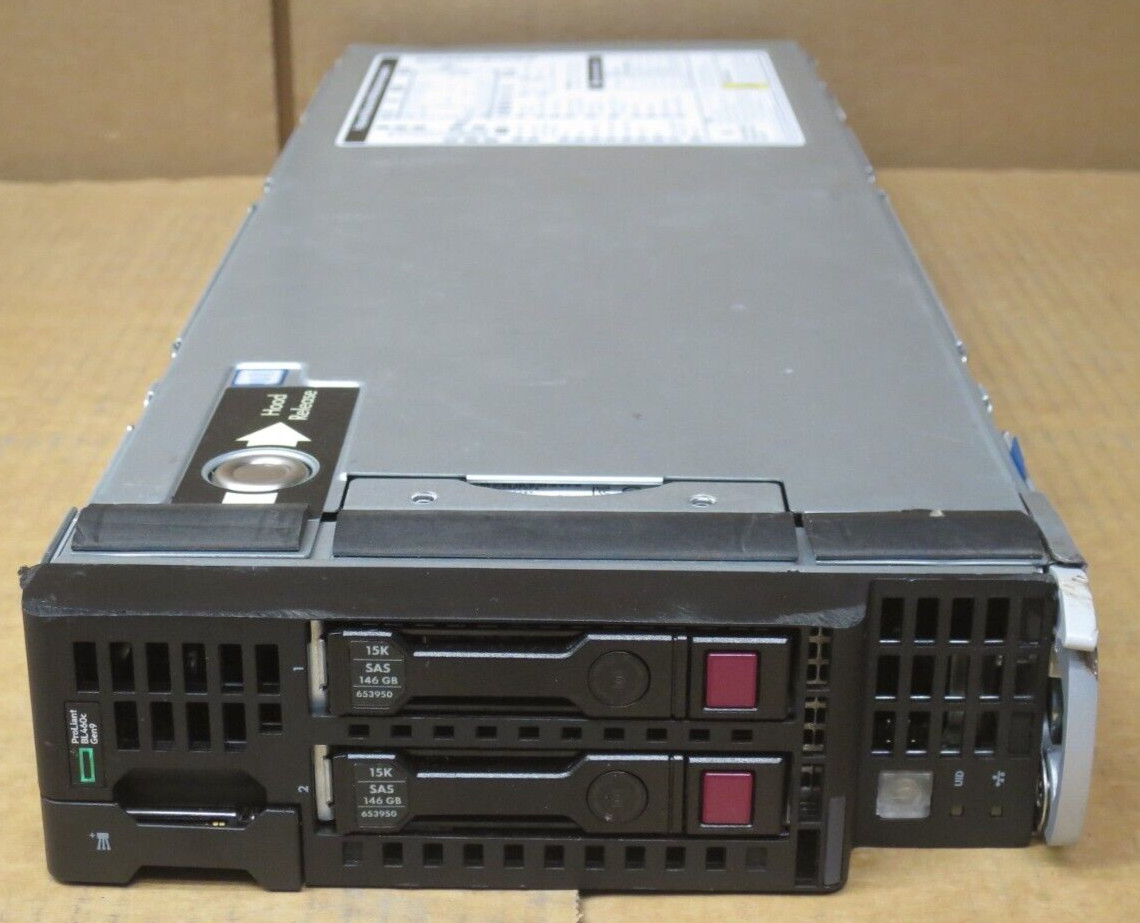 HP ProLiant BL460c GEN9 G9 12C E5-2650v4 2.2GHz 32GB Ram 2x146GB Blade Server