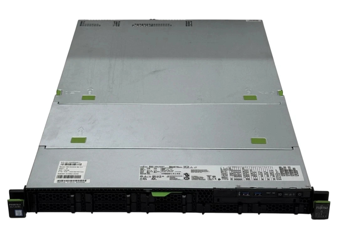Fujitsu Primergy RX2530 M4 2x Scalable CPU 24-DIMM 4x 2.5″ Bay CTO 1U Server