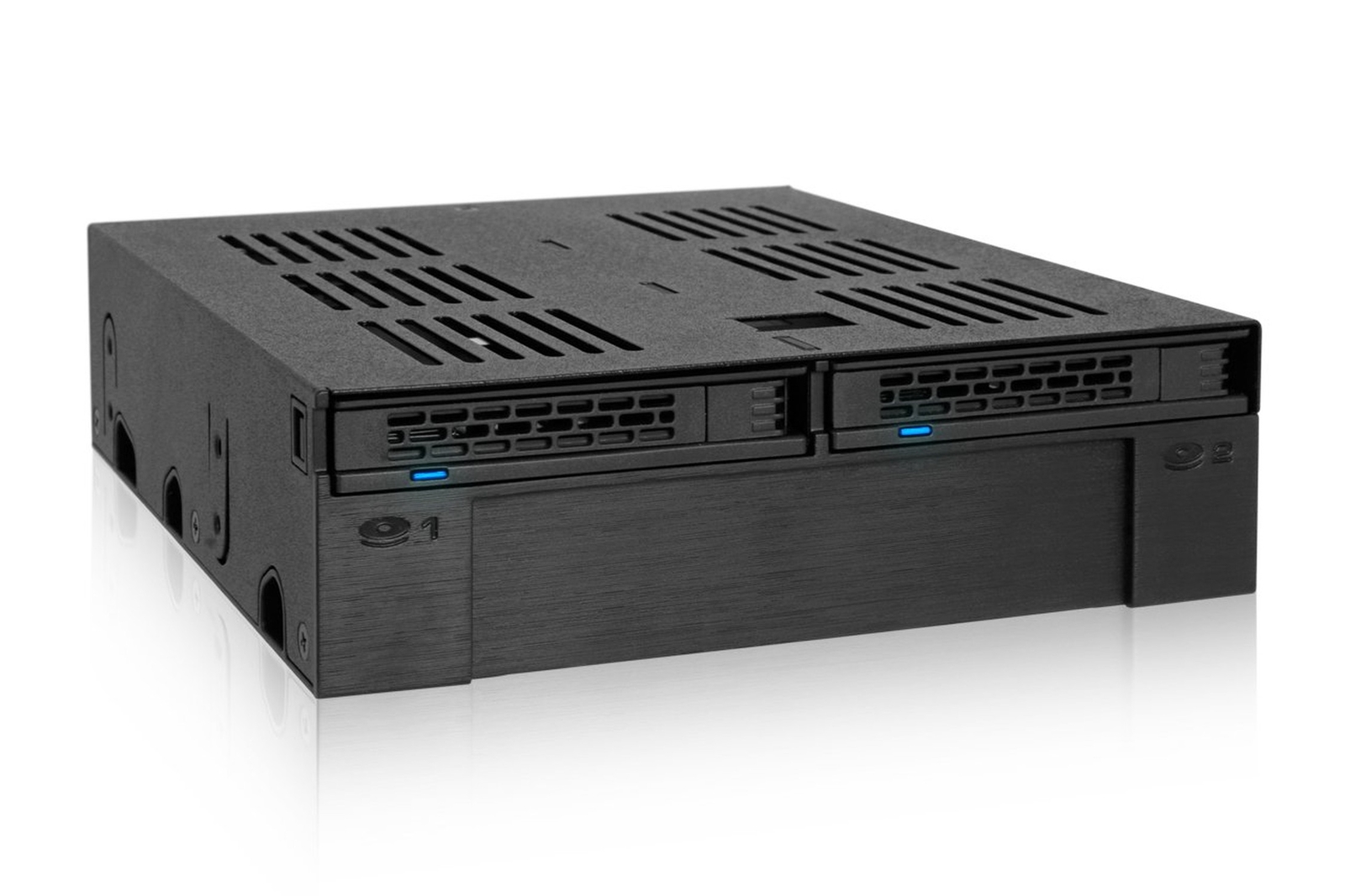 ICY DOCK 2 Bay 2.5 SAS/SATA HDD/SSD Mobile Rack + 3.5″ Slot for External 5.25…
