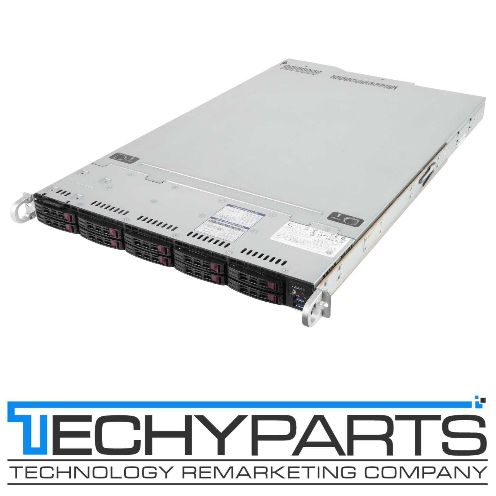 Supermicro SYS-1029U-TR4T 10x 2.5″ Drive Bays and 2x 2.5″ NVMe Slots Barebones