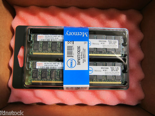 8GB Dell Poweredge T605 PC2-6400P RAM SNPWX731CK2 2x4Gb