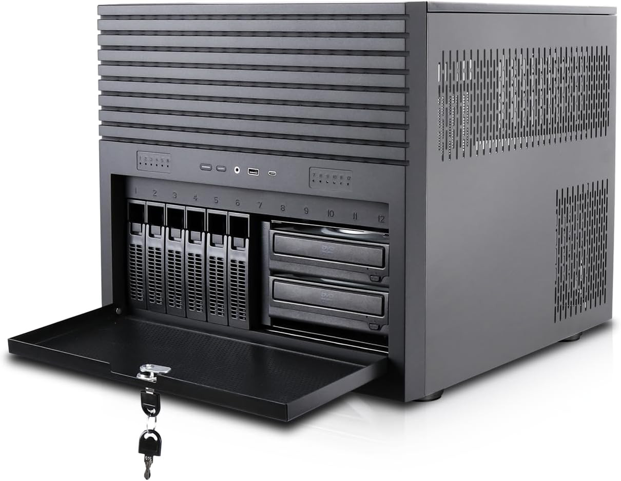 Hearth NAS | Server Chassis | Supports up to 6 X 3.5 Hot Swap HDD and 6 X 2.5 SS