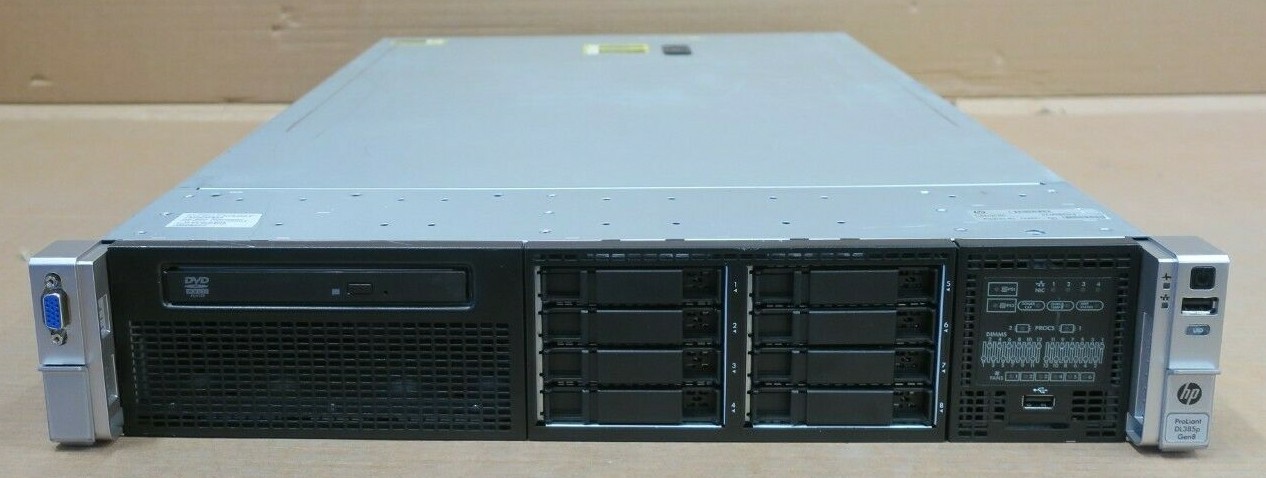 HP Proliant DL385p GEN8 2x 12-Core AMD 6344 2GHz 160GB RAM 8-Bay 2U Rack Server