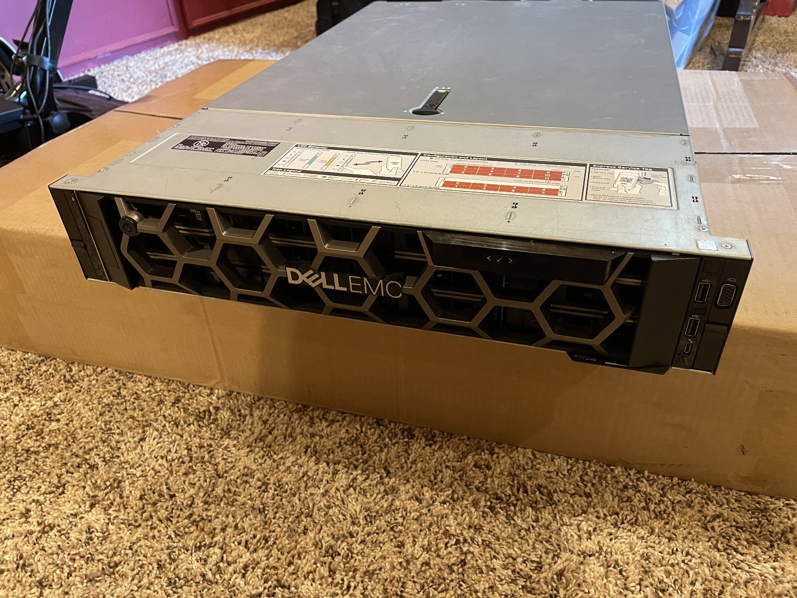 Dell R740XD 12LFF 2U Server 2x Xeon 6238R 56 CORE 384GB ECC DDR4 2x1G 2x10G