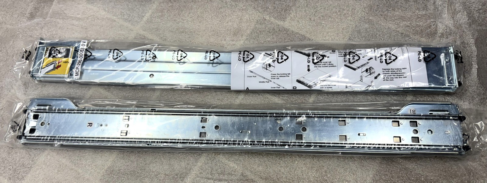 Supermicro MCP-290-00053-0N 2U/3U Server Rack Rails Kit 27” HeavyDuty NEW SEALED