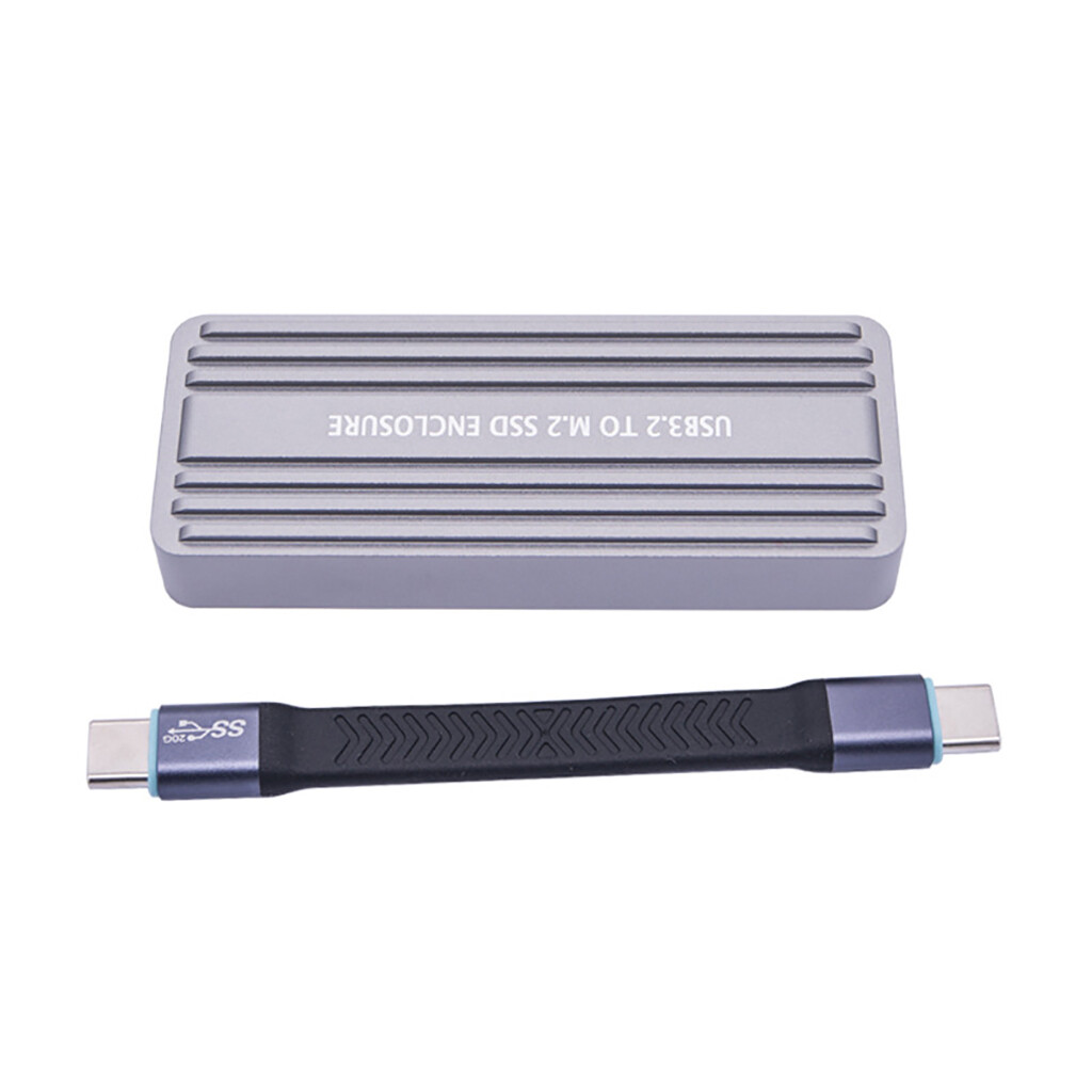 M.2 SSD Case for NVMe to USB 3.2 Gen2 20Gbps NVMe PCIe SSD Enclosure NGFF SATA