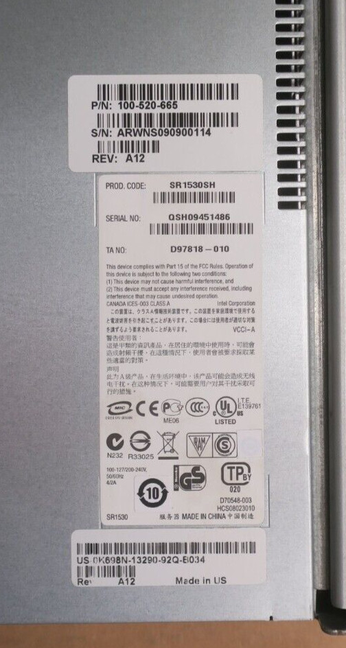EMC Service Processor Server 100-520-665 Celeron 440 2GHz 2GB RAM 250GB HDD