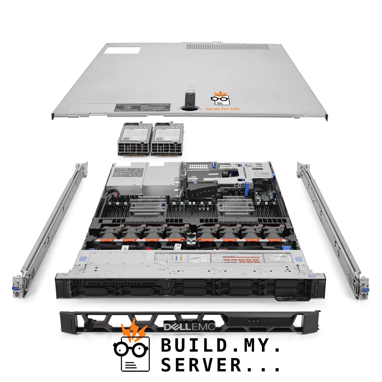 Dell PowerEdge R640 Server 3.00Ghz 36-Core 128GB RAM + 1.6TB SAS 12G SSDs +Rails