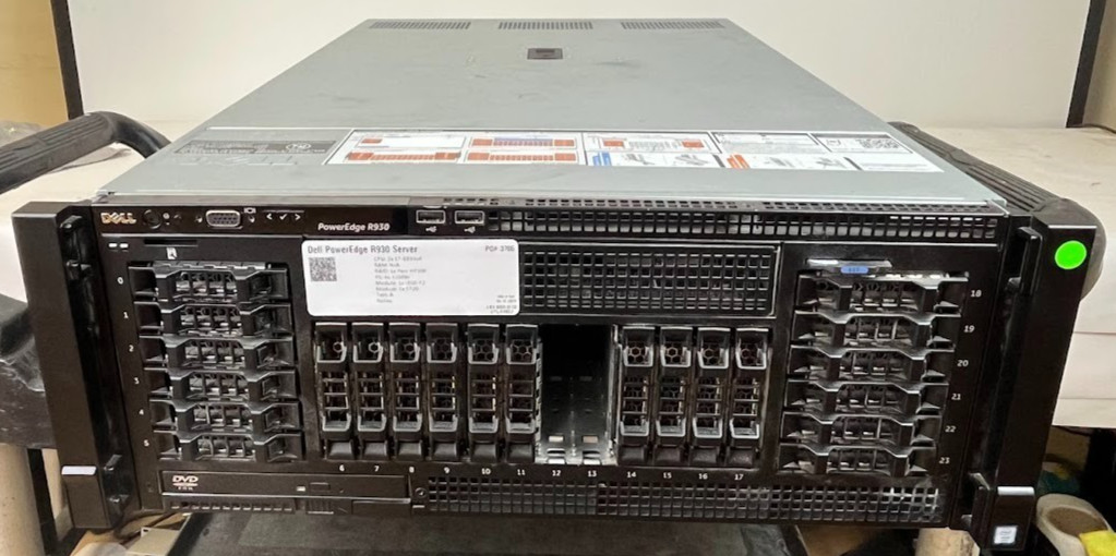 Dell PowerEdge R930 22x 2.5″ 2x E7-8893 v4 H730P I350-T2 No RAM No Rails