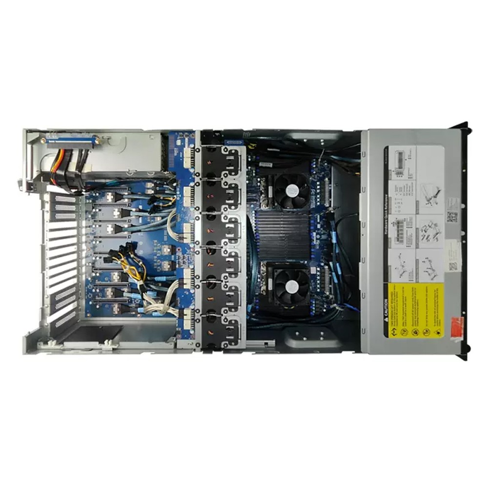 Gigabyte G482-Z52 8GPU Server 8X2.5″/3x2200W PSU/2x EPYC 7542 CPU/8X32G 2666MHz
