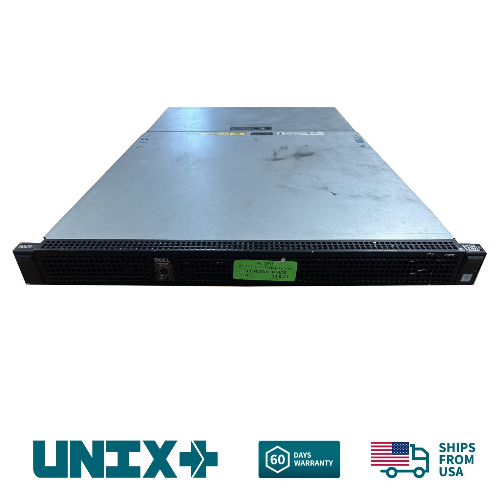 Dell PowerEdge C4130 1U Rackmount GPU Server Chassis No Raid No Rails CTO