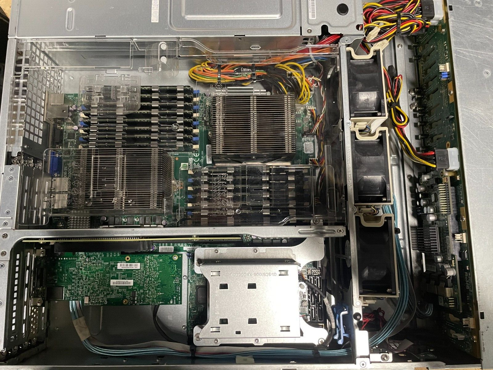 Supermicro CSE-216, 128GB RAM, H8SFU-F, 2x AMD CPUs, NO POWER SUPPLY, SEE DESC