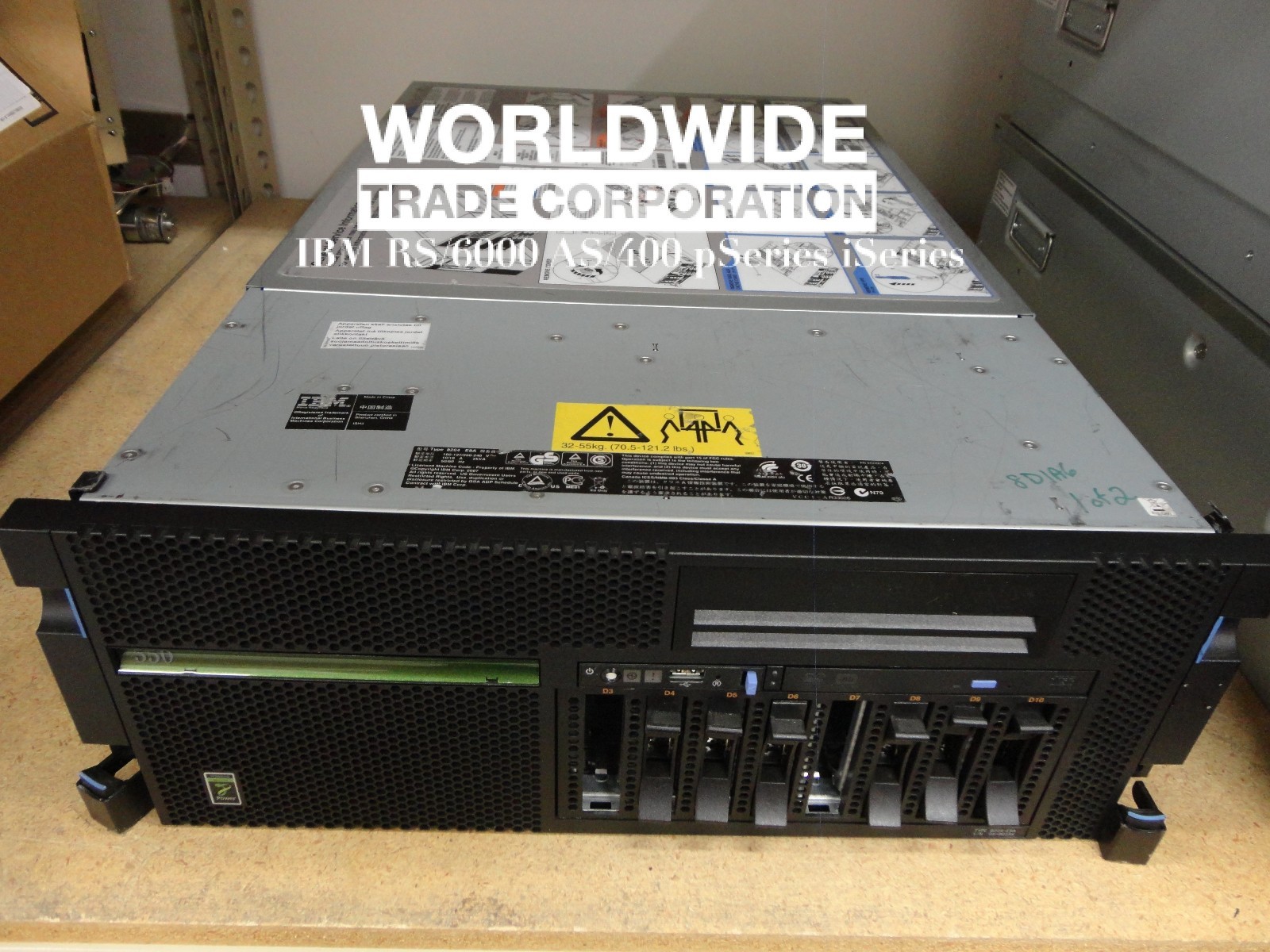 IBM 8204-E8A P550 8-Core P6 4.2GHz 32GB Mem 2x 146GB Disk,graphics,AIX 7.1 load