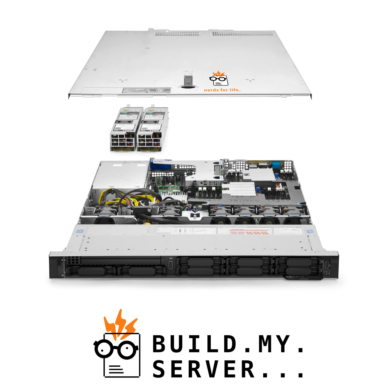 Dell PowerEdge R440 8-Bay SFF Server 3.80Ghz 8-Core 64GB RAM + 7.6TB Storage