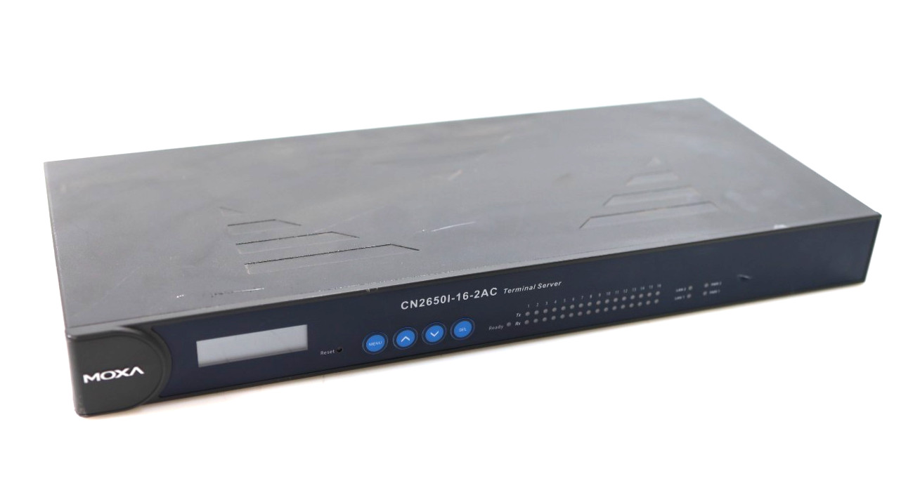 MOXA Moxa CN2650I-16-2AC 16-Port Terminal Server