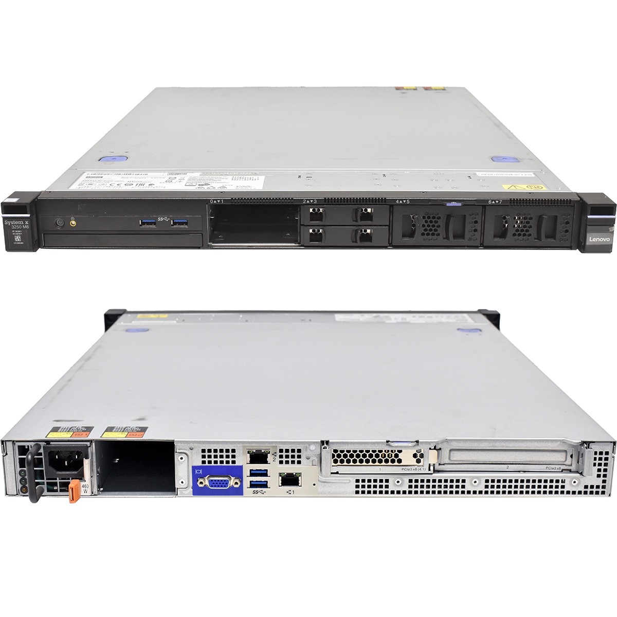 Lenovo System x3250 M6 Server E3-1240L v5 QC CPU 2.10GHz 8GB DDR4 4x 2.5 M1210