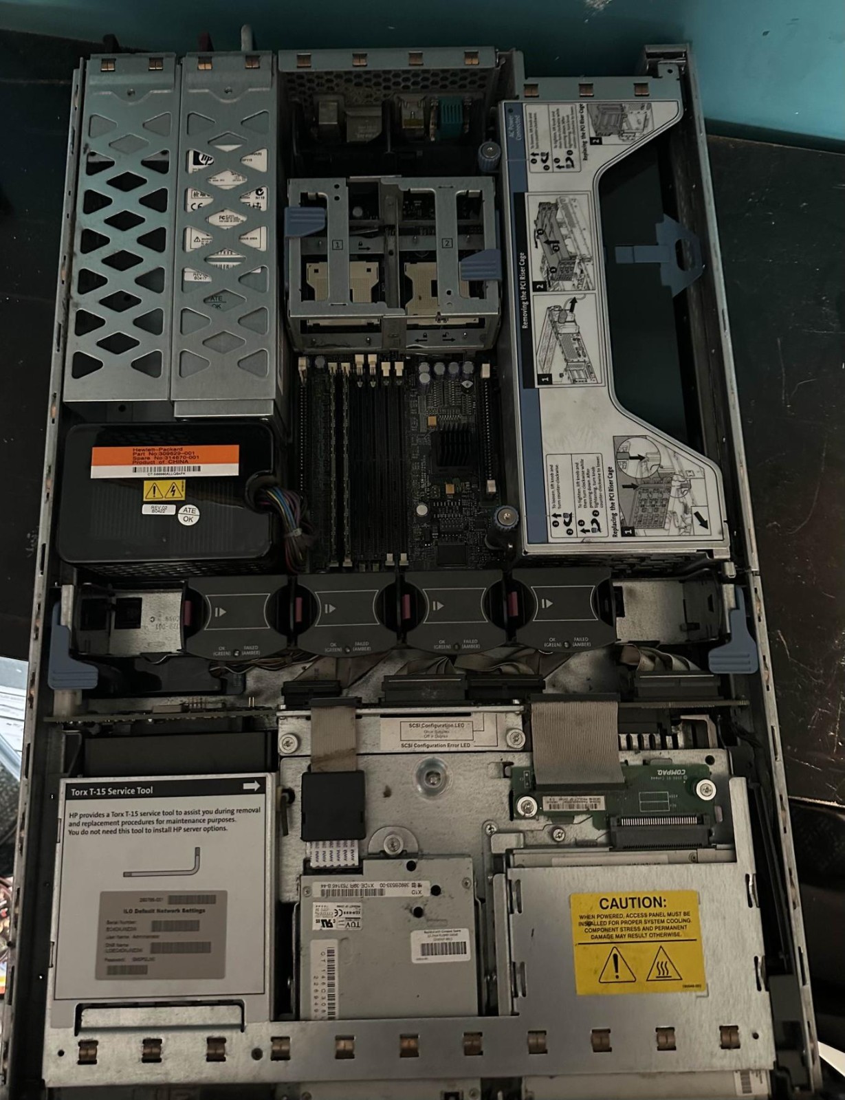 HP ProLiant DL380 G3 Server No CPU 1 GB Ram No OS No HDD 1 PSU 4/8 Fans