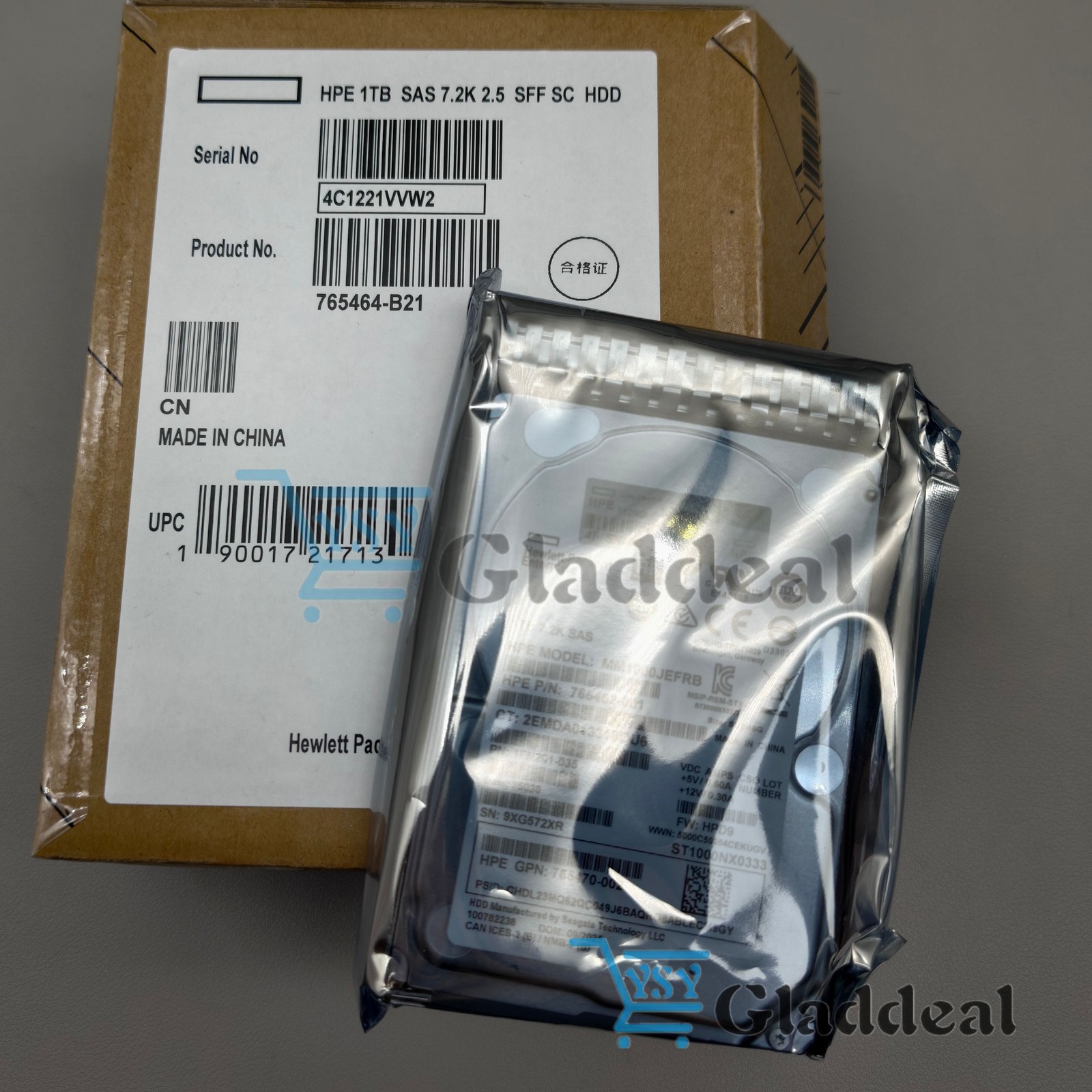 HP 1TB 7.2K SAS 12G 2.5 inch G8 G9 HDD hard drive 765464-B21 765872-001 New