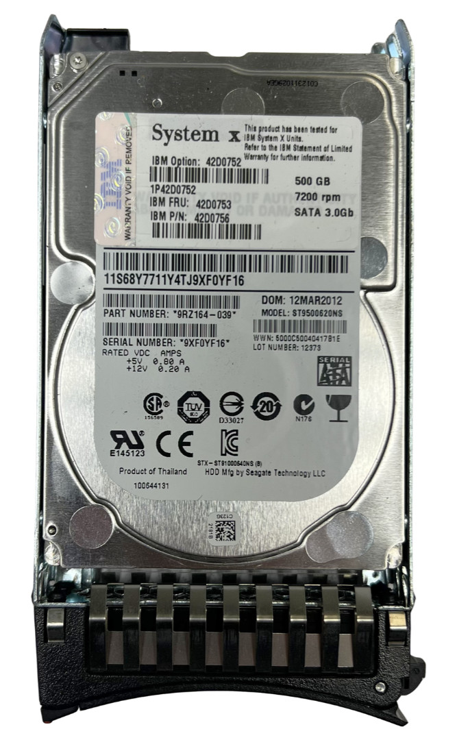 IBM SYSTEM X3550 M3 CR6 7042 Server Xeon E5630 4GB 500GB HDD 2x PSU 69Y5635