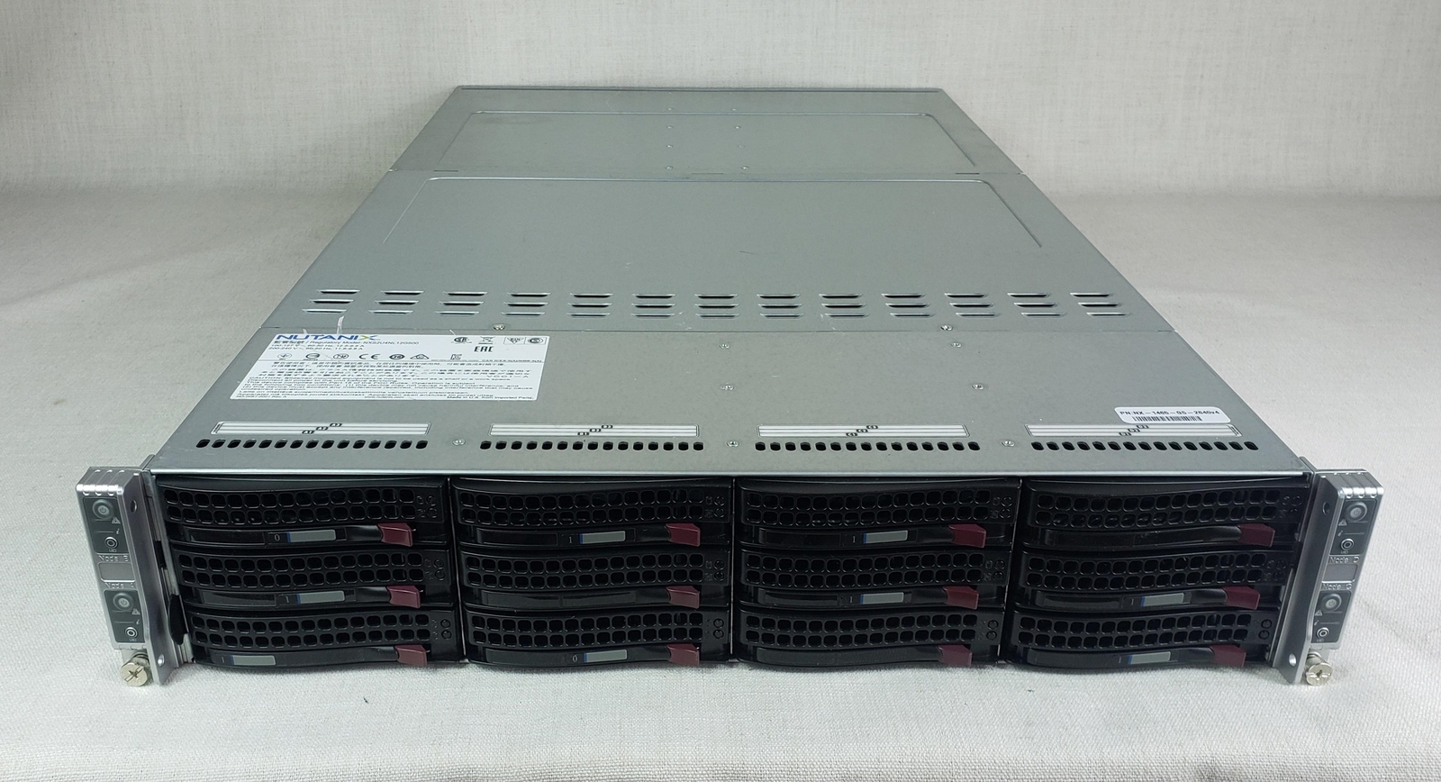 Nutanix NX-1265-G5-2640v4 2U 4 Node 12x 3.5” Barebones Server w/ 4x X10DRT Nodes