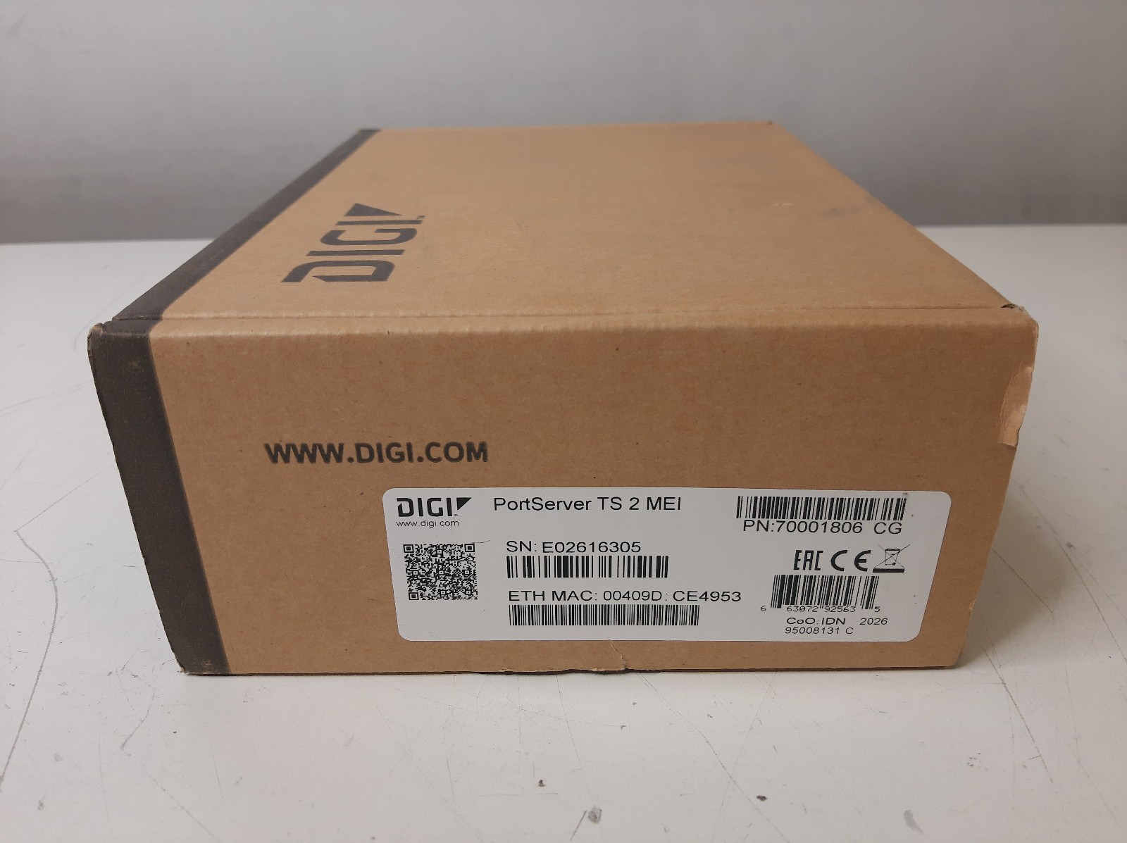 NEW Open Box Digi PortServer TS 2 MEI Serial-to-Ethernet Device Server
