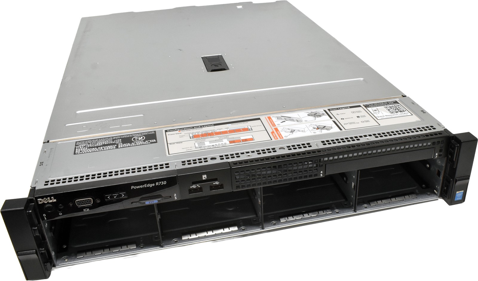 Dell PowerEdge R730 Rack Server 2U 2xE5-2687W V3 CPU 32GB RAM 8x LFF 3.5″ H730m