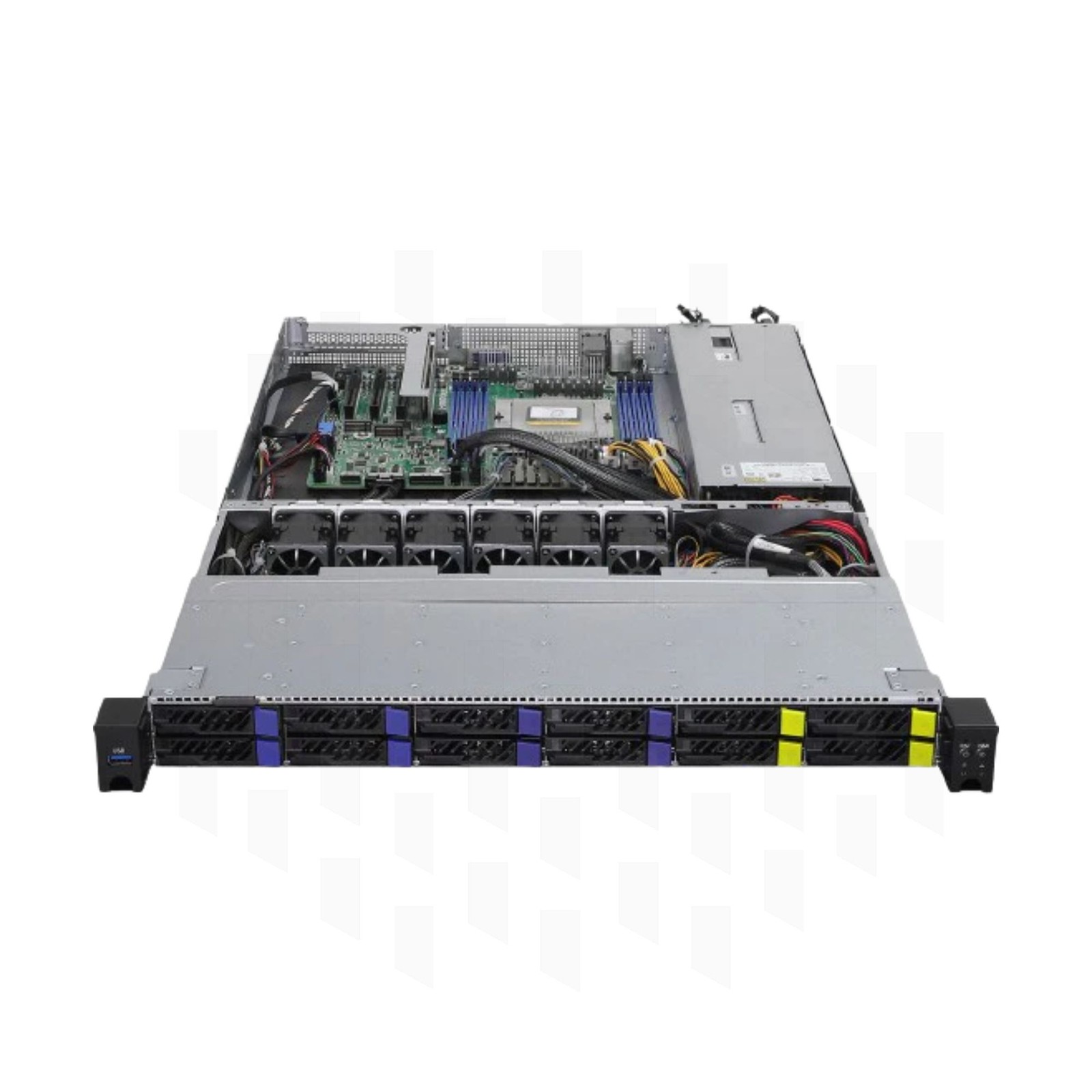 ASRock 1U8S4E-GENOA/2T 12 Bay SFF SATA 4 Bay NVMe 750W PSU SP5 Barebone Server