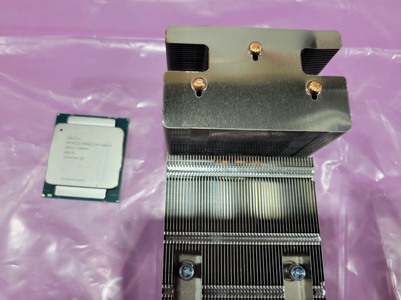 Intel Xeon E5-2609 V3 CPU SIX-Core 1.90GHz SR1YC Processor with heat sink
