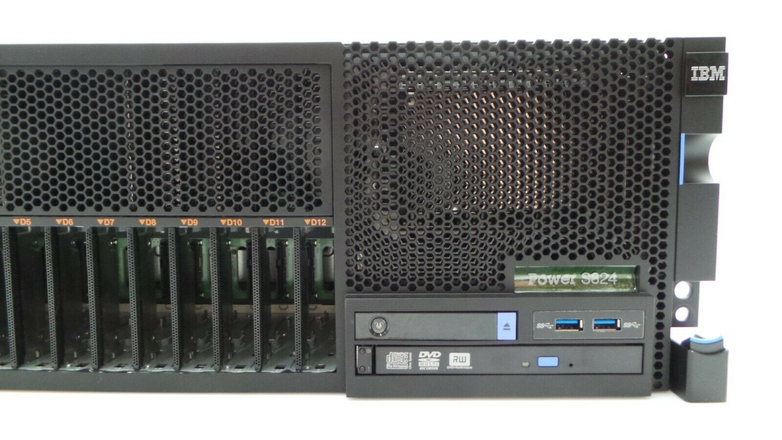 IBM Power8 S824 Server Configuration 8286-42A 4.15GHz 16C CPU RAM 2x300GB HDD