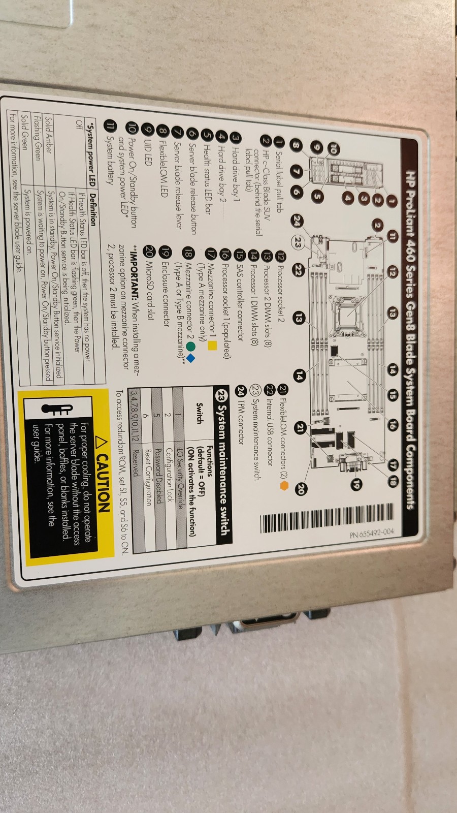 641016-B21 HP ProLiant BL460C G8 Blade Server