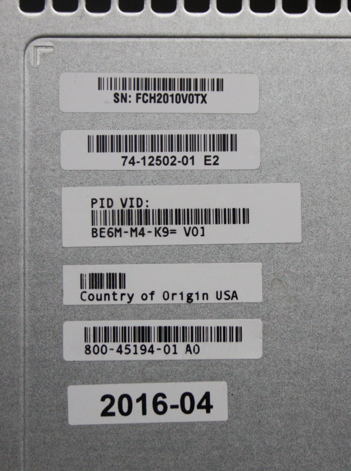 Cisco UCS C220 M4S BE6000M E5-2630v3 32GB DDR4 6x 300GB SAS HDD BE6M-M4-K9