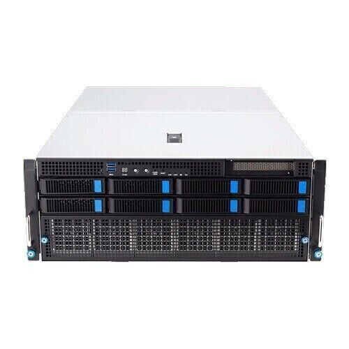 ASUS ESC8000A-E12 4U 8 GPU Server For NVIDIA A100 H100 80GB , AMD EPYC 9004 CPU