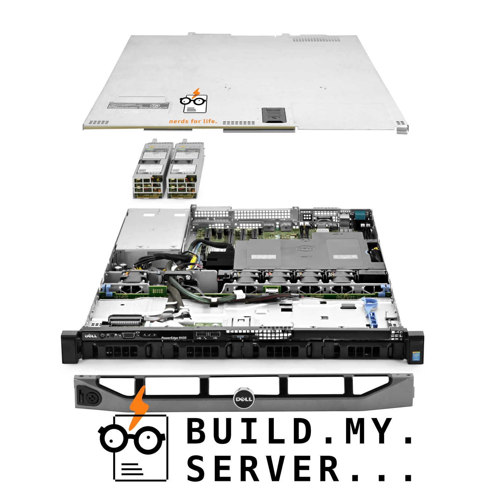 Dell PowerEdge R430 4B LFF Server 1.90Ghz 12-Core 48GB RAM + 16TB SAS 12G HDDs