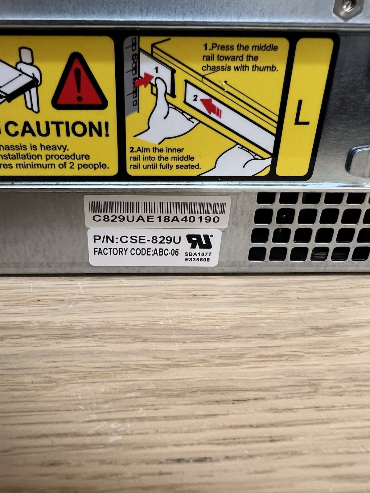 Supermicro SuperServer CSE-829U X10DRU-i+ w/ CPU & RAM no HDD
