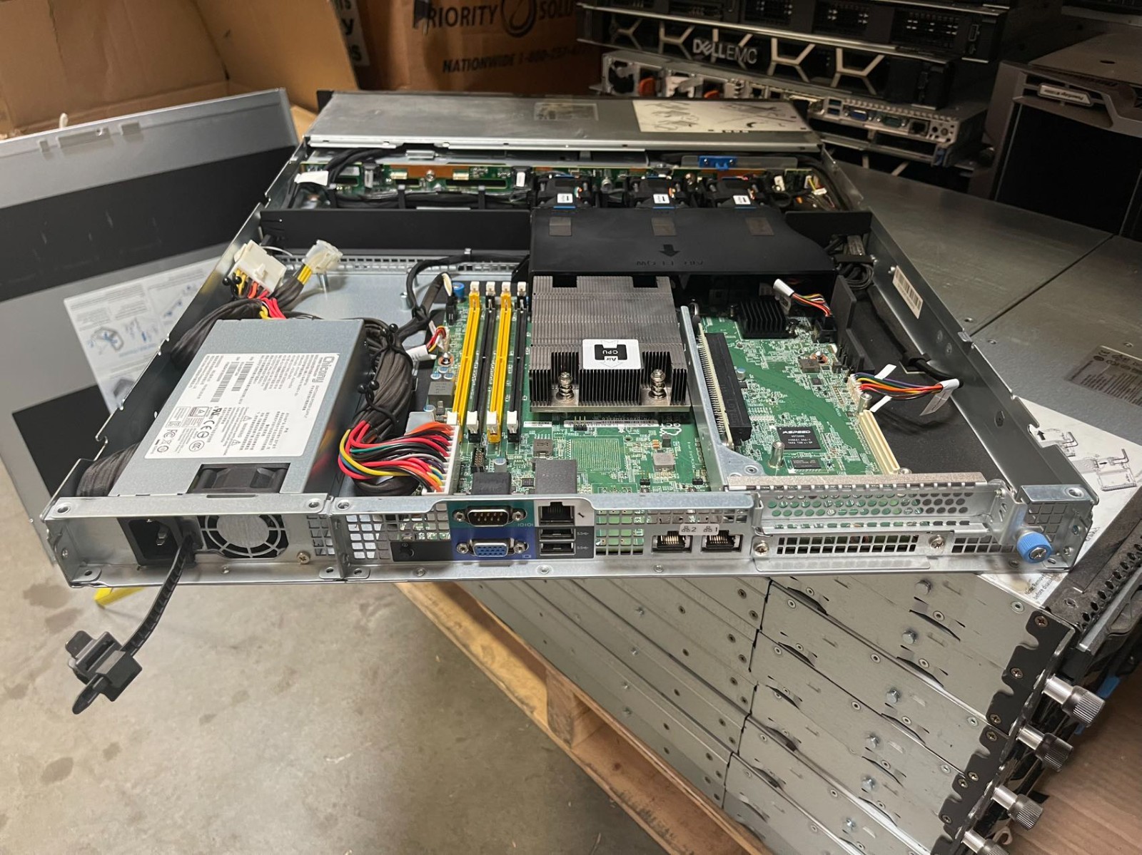 1U Server Barebone 4bay 3.5 Intel Xeon E3-1230 V6 3.5Ghz 4C 32GB RAM 2x M.2 2280